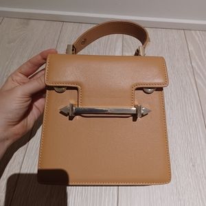 Karen Walker mini ivy leather beige purse